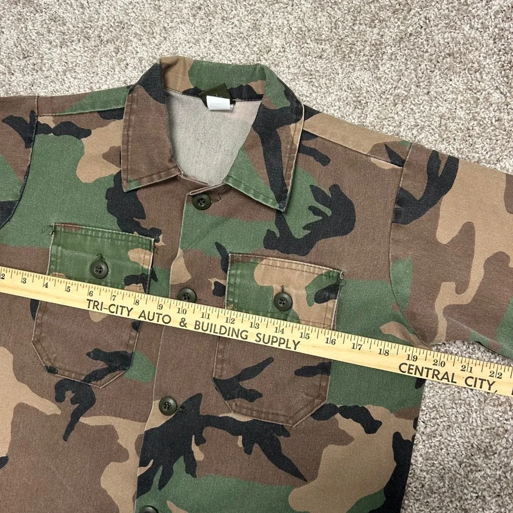 Vintage Camo Gear‎ Camo Shirt Jacket YOUTH Boys Size 14 Button USA Made